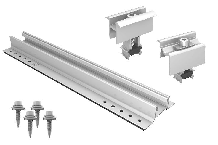 K2 Systems PV Montagesystem Kit Trapezblech für 4 Module