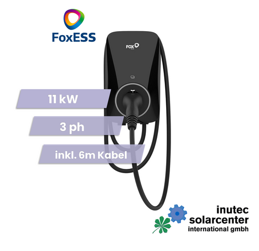 Fox ESS Wallbox A011KP1-E-2 | 11 kW | 3 ph | mit 6 m Kabel