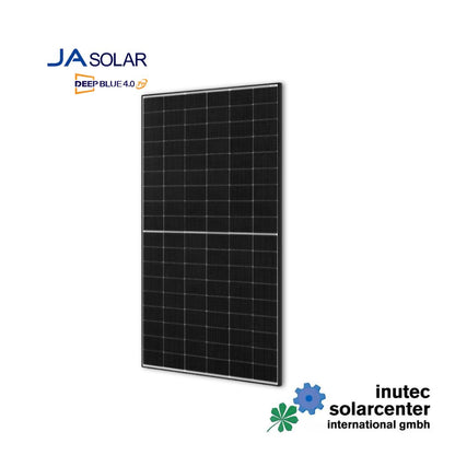 JA Solar 455 Wp I N-Typ I bifaziales Doppelglas Solarmodul LB MC4 | schwarzer Rahmen