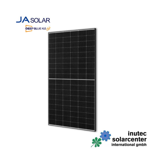 JA Solar 455 Wp I N-Type I bifacial double-glass solar module LB MC4 | black frame