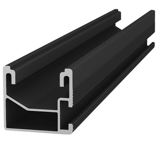 K2 Systems Montageschiene SingleRail 36 für Ziegeldach |  Schwarz | 4,8 m