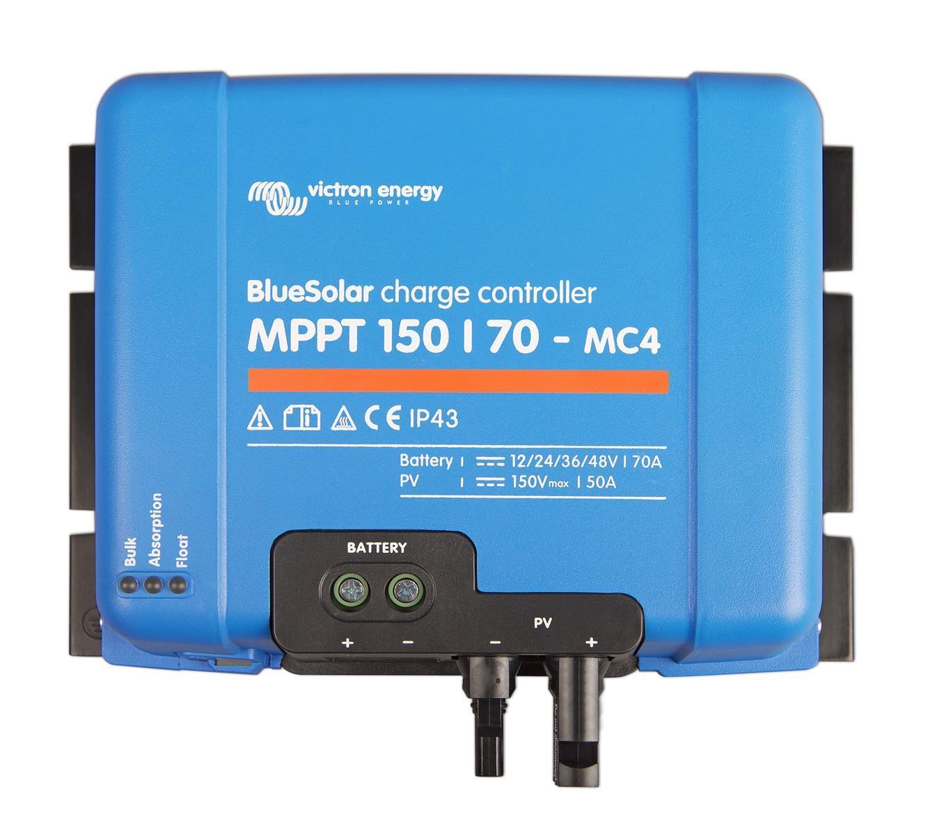 Victron Energy BlueSolar MPPT 150/70 MC4 & Tr I Solarladeregler