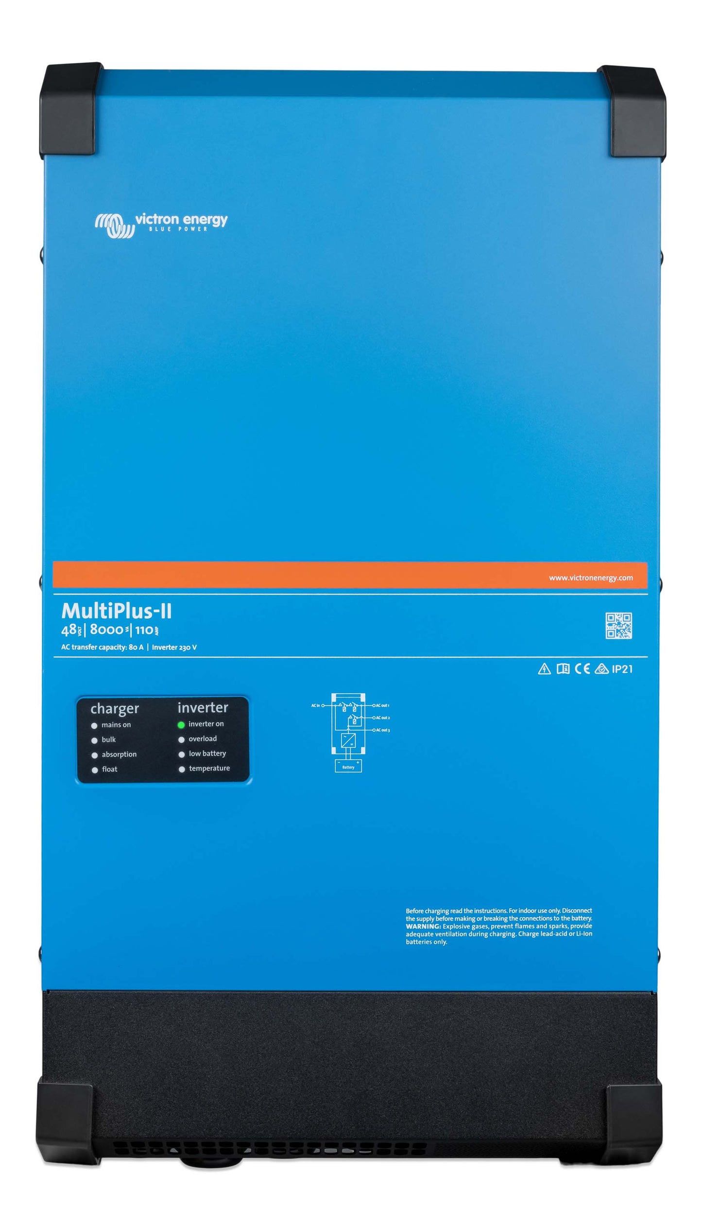Victron Energy MultiPlus-II 12V/24V/48V 3000 VA bis 15000 VA I 230 V I Batteriewechselrichter