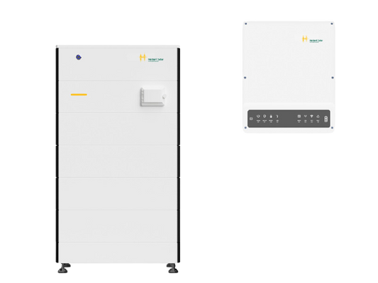 Ersatzstromfähige Heckert PV Anlage Symphon-E I 10 kW Hybridwechselrichter I 8,8 kWh Speicher I mit vielen Extras I Komplettpaket