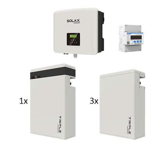 Inselfähige Solax PV Anlage: X3-HYBRID-15.0-D G4.2 15 kW  I T-Bat 23 kWh I Zubehör