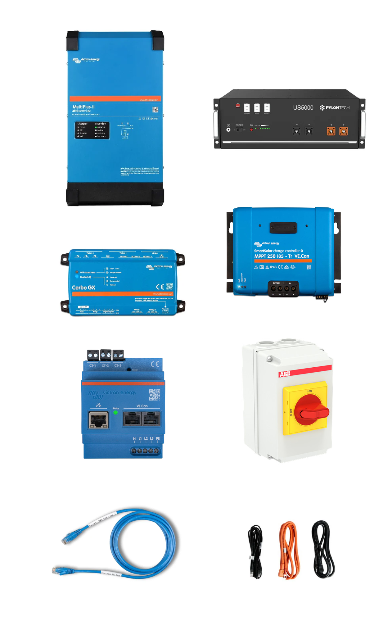 PV-Alleskönner komplett | 5,8 kW DC-Laderegler | 3 kW Batterie-WR | 4,8 kWh US5000 I On- & Off-Grid & mehr